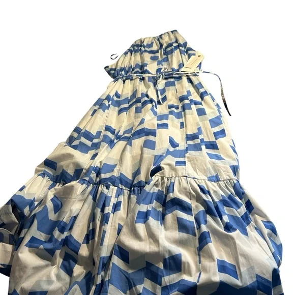Anthropologie Blue and White Maxi Dress - Picture 5 of 12